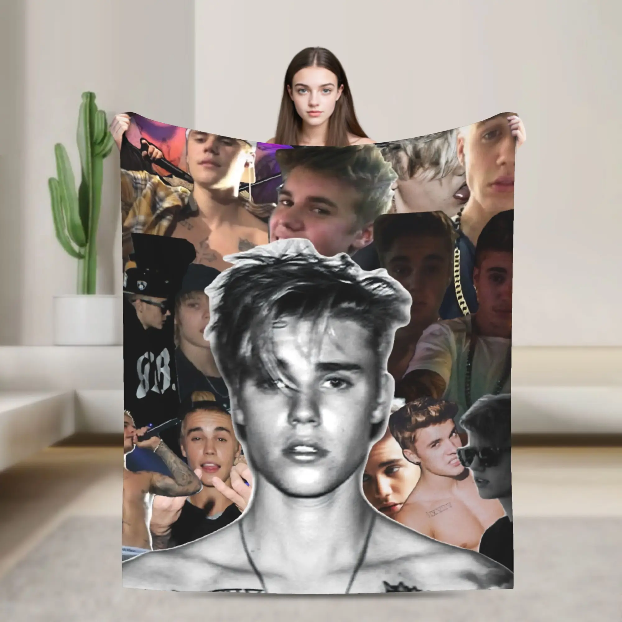 

Фланелевое одеяло с изображением песен Джастин Бибер, теплое мягкое одеяло для дивана, стула, путешествий, забавное покрывало, чехол для дивана-кровати