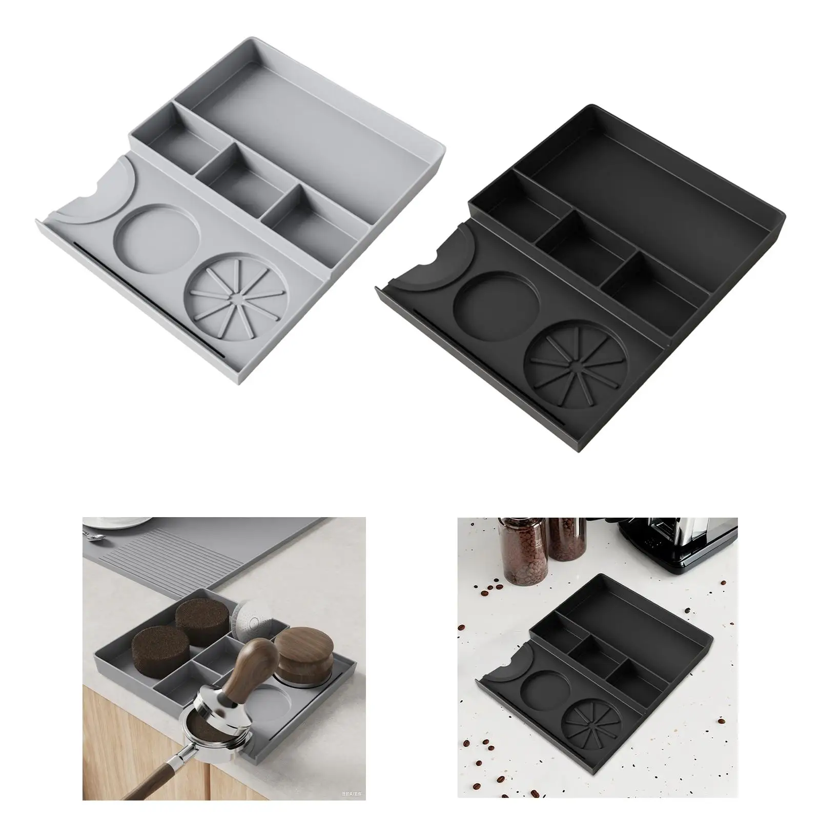 Espresso Tamping Station Knock Box Multifunctional Lightweight for Coffee Lover