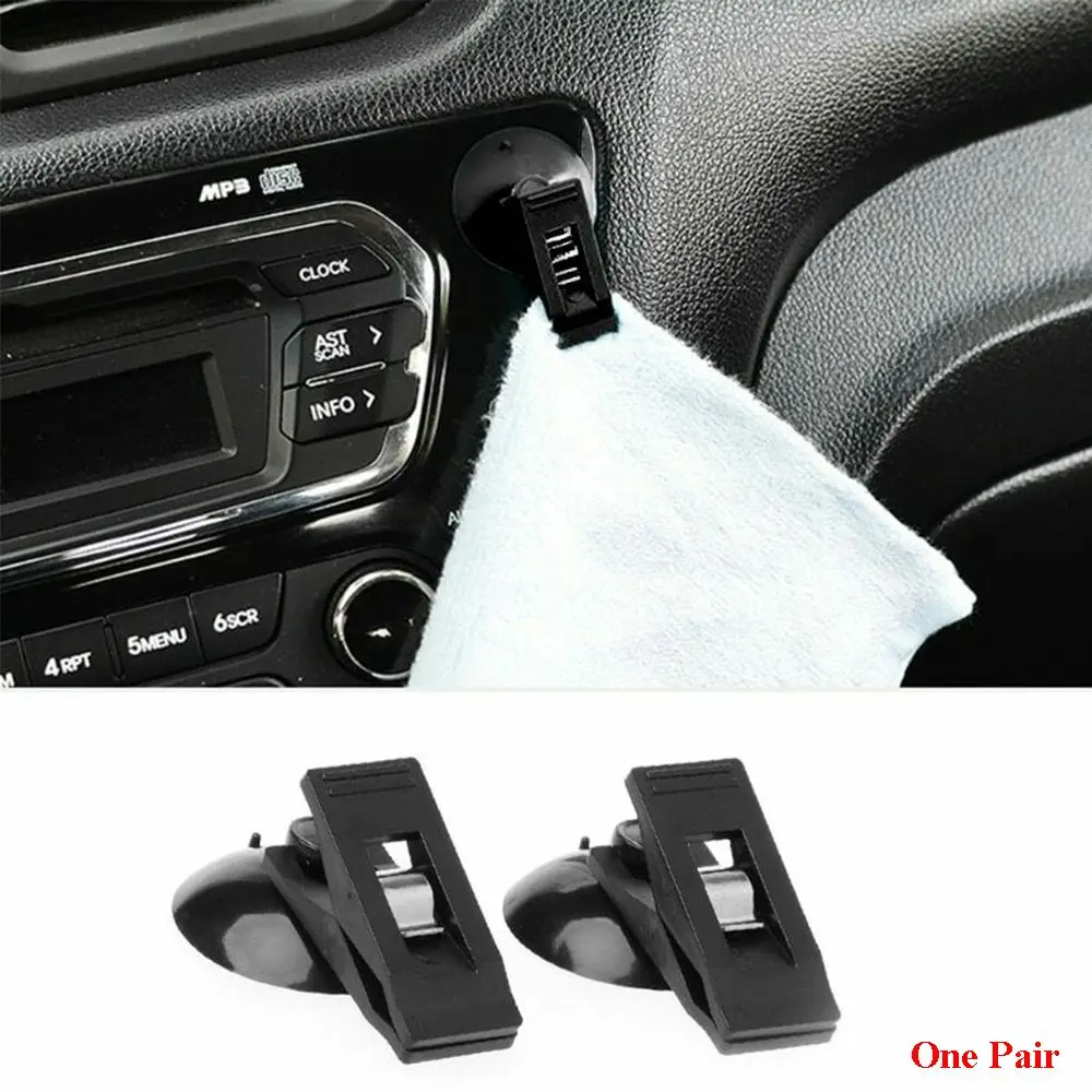 Vehicle Curtain Fixing Tools Suction Cup  Auto Towel Ticket Fastener  Card Clamp Bill Holder Car Window Mount Suction Clip