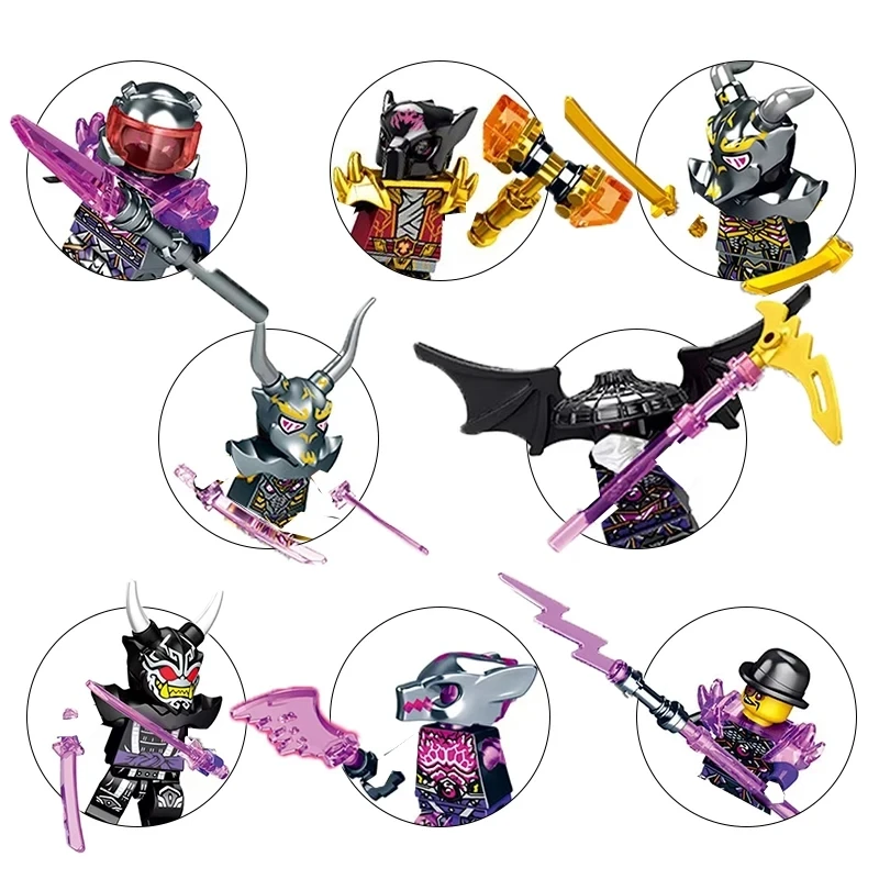 Anime Cartoon ninja Model Bricks Lloyd Kai Jay Zane Cole Nya Mini Compatible Assemble Action Figures Movable Toy Building Blocks view 5