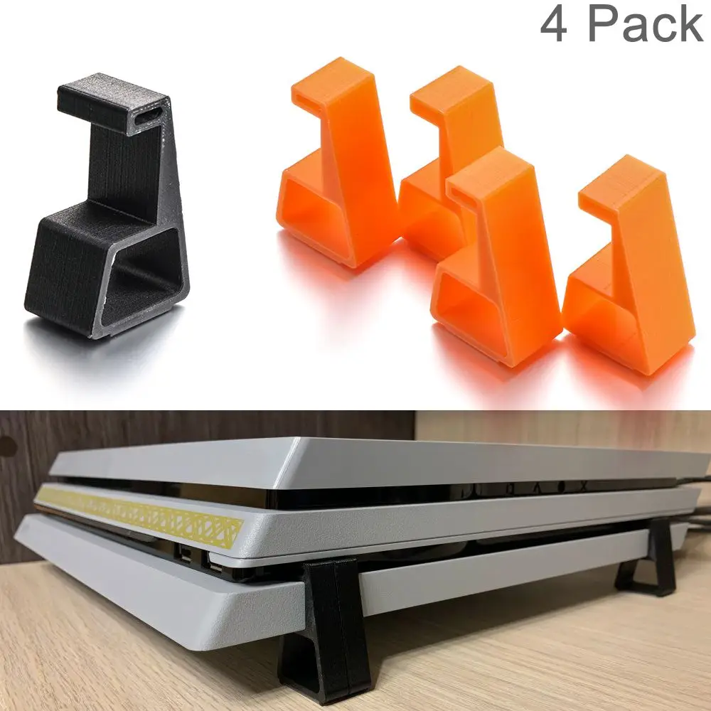 

4Pcs Horizontal Feet Base Console Holder Cooling Legs Bracket Stand For Sony PlayStation 4 PS4 Slim Pro
