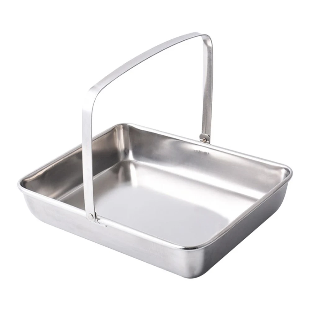 

Tray Stainless Steel Towel Container Hotel Storage Restaurant Napkin Plate Silver Man