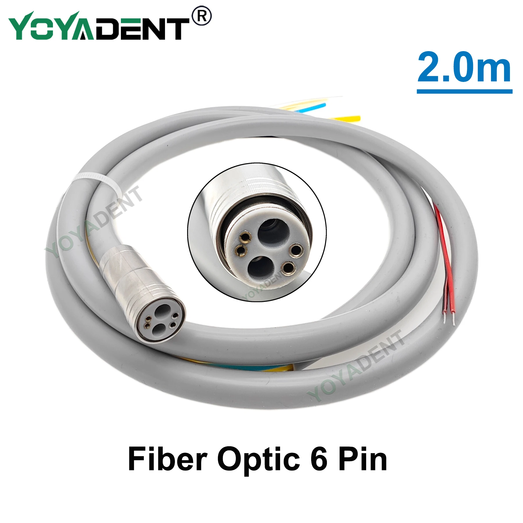 Dental Silicone Hose 2/4/6 Hole With Fitting For Fiber Optic Low/High Speed Handpiece Connector Dental Chair Accessories