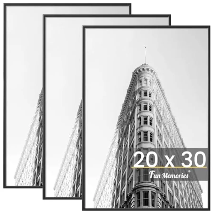 

Рамка для постеров 20x30 для фотографий и художественных принтов, горизонтальная или вертикальная, для настенного крепления, устойчивая к царапинам, галерейная рамка для фото
