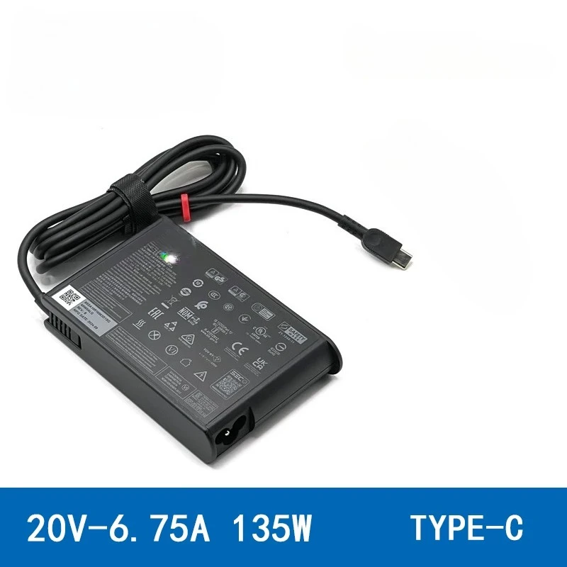 

135W USB Type C Charger for Lenovo ThinkPad Z16 T16 P16 E16 E15 Yoga Slim 7Pro ThinkBook 16 14 15 IdeaPad Pro 5 7 9 Powe Adapter