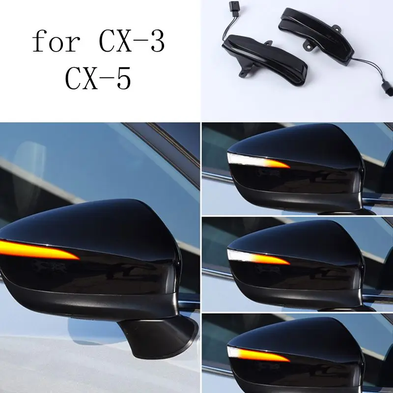 

For Mazda CX-3 CX3 2016-2018 CX-4 CX4 CX-5 CX5 KE 2016 LED Dynamic Turn Signal Light Rearview Mirror Indicator Blinker