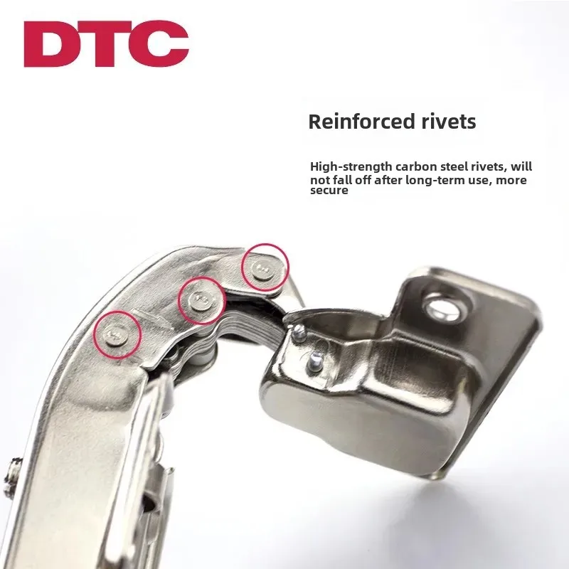 DTC Hinge 90 Degree Parallel Door Opening Special Door Hinge 180 Degree Damping Buffer Steel Material Home Decor Door Closure