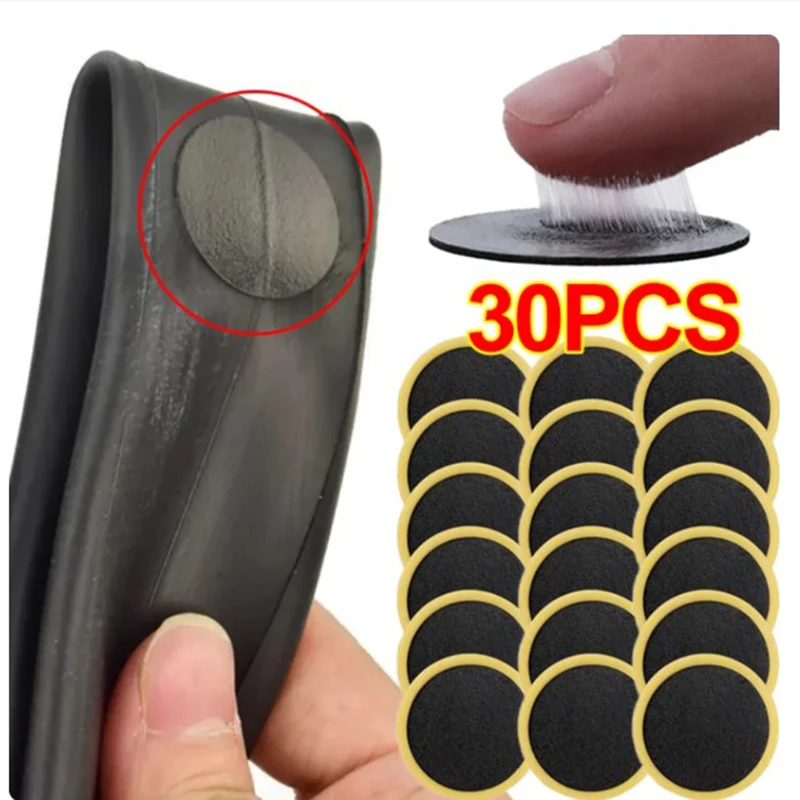 

10/20/30/50pcs Bicycle Glue-free Tire Patches Bike Tire Patch Tool Without Glue No-glue Adhesive Quick Drying Bike Accessories