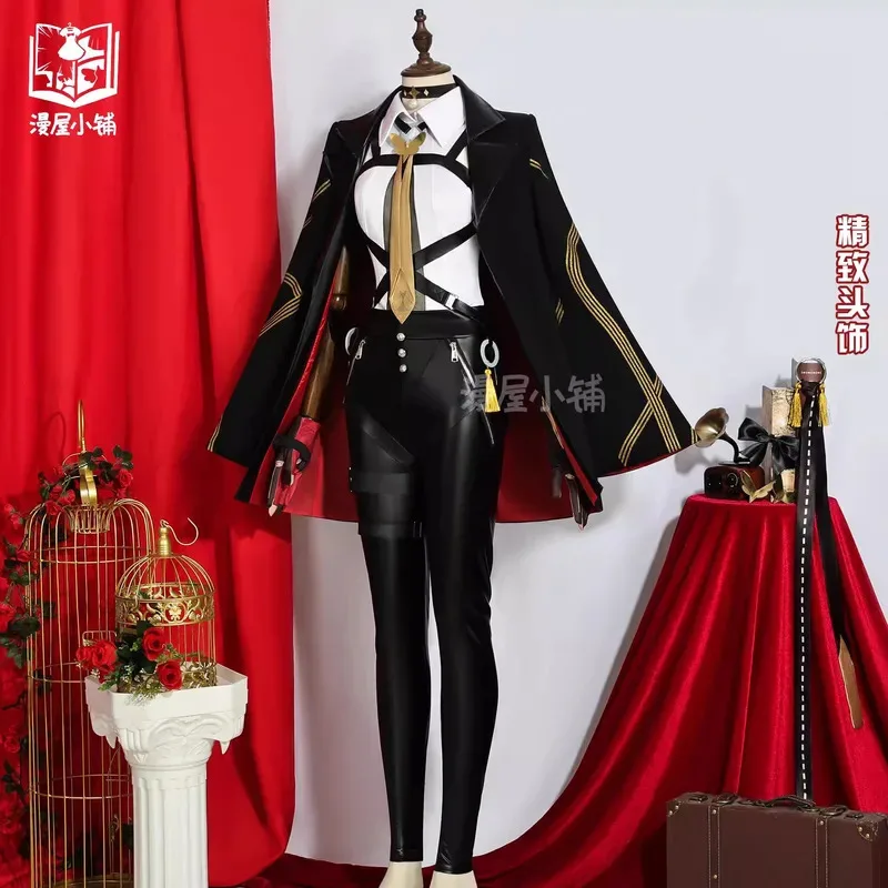 أزياء أنيمي إيفلين التأثيرية شعر مستعار لعبة zzz Zenless Zone Zero Chevalier ملابس موحدة للهالوين بدلة نسائية للحفلات التنكرية