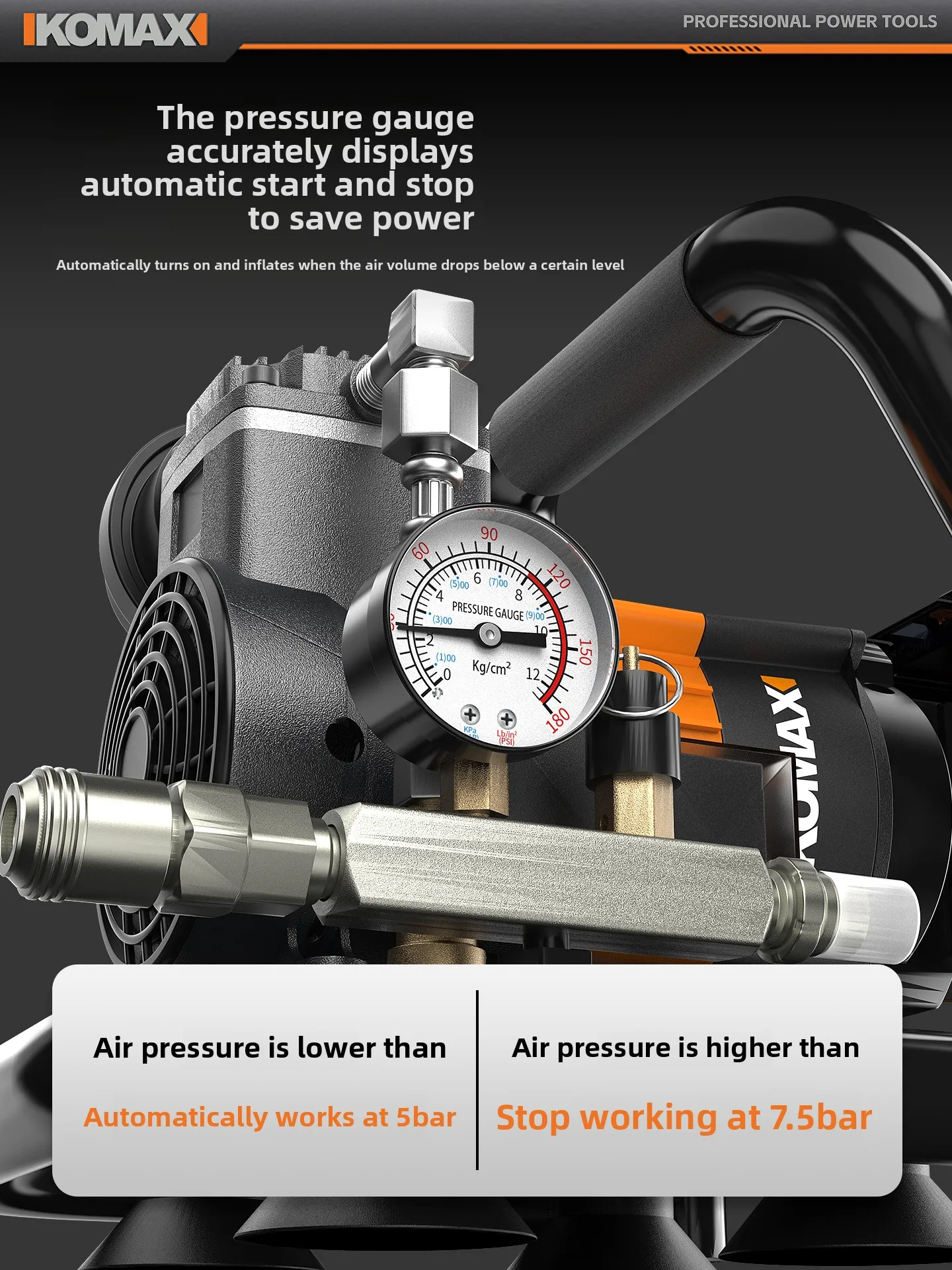 

Lithium battery brushless air compressor high pressure portable air pump mini pump oil-free compressor air machine