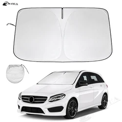 Windshield Sun Shade For Mercedes Benz B-Class B Class W245 W246 W247 Window Shade Sun Visor Cover Foldable Blocks UV Rays