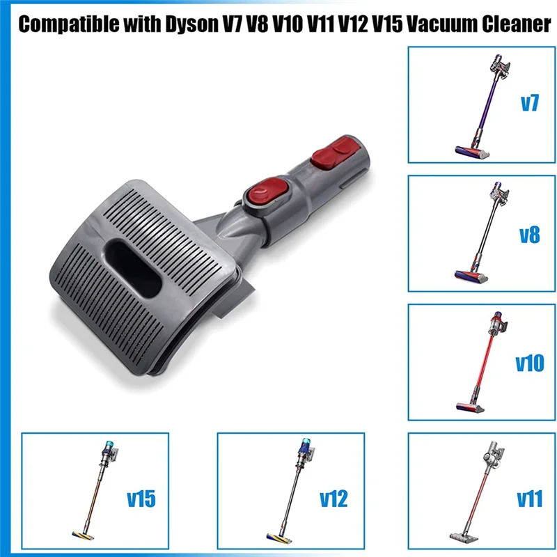 Acessório a vácuo com adaptador de conversor de liberação rápida, ferramenta Groom, escova Dog Pet, Dyson V10, V11, V12, V15, V8, V7