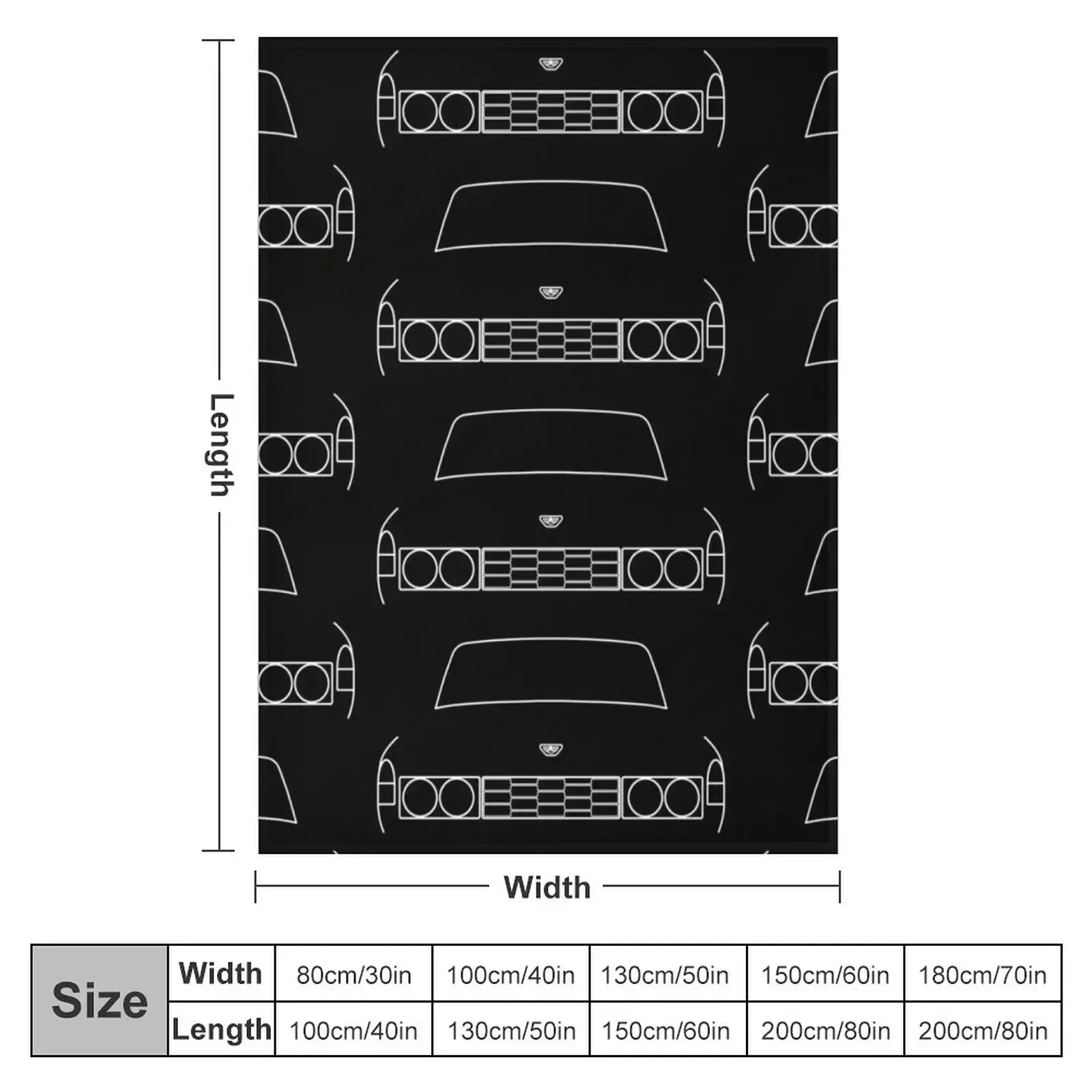Rover P6 classic car outline graphic (white) Throw Blanket Plaid Thins warm winter wednesday Blankets
