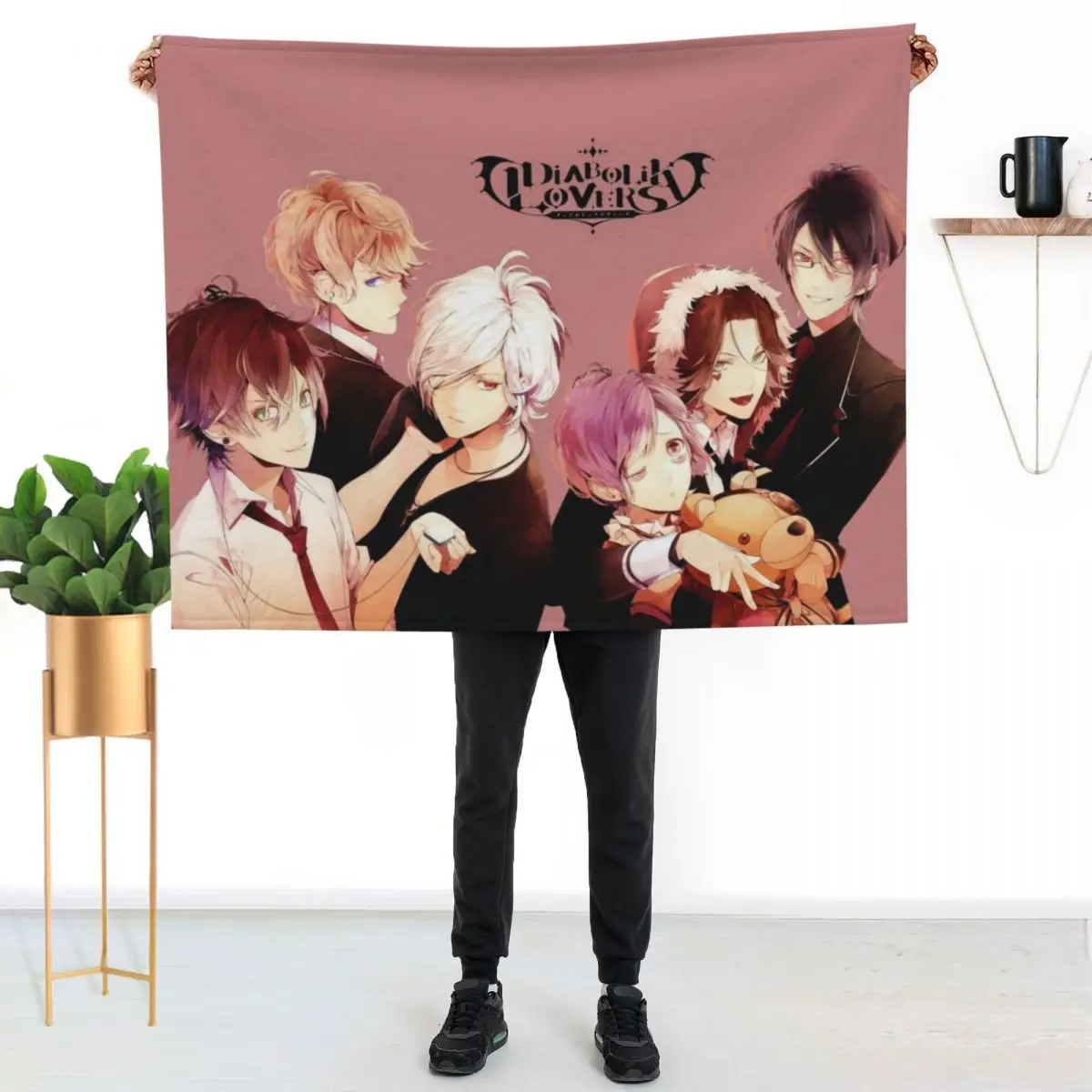 Diabolik Lovers Throw Blanket Easy Care Comfortable Blanket for Couch