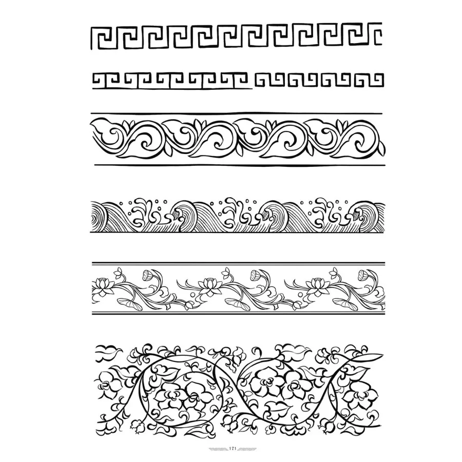 Antique comic material collection Chinese Line Drawing Coloring Painting Art Book