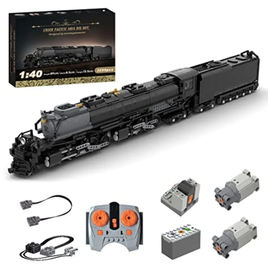 

Technic Locomotive Model 1 40 Union Pacific 4014 Big Boy RC Train Building Sets and Engineering Toy for STEM Learning and Creat