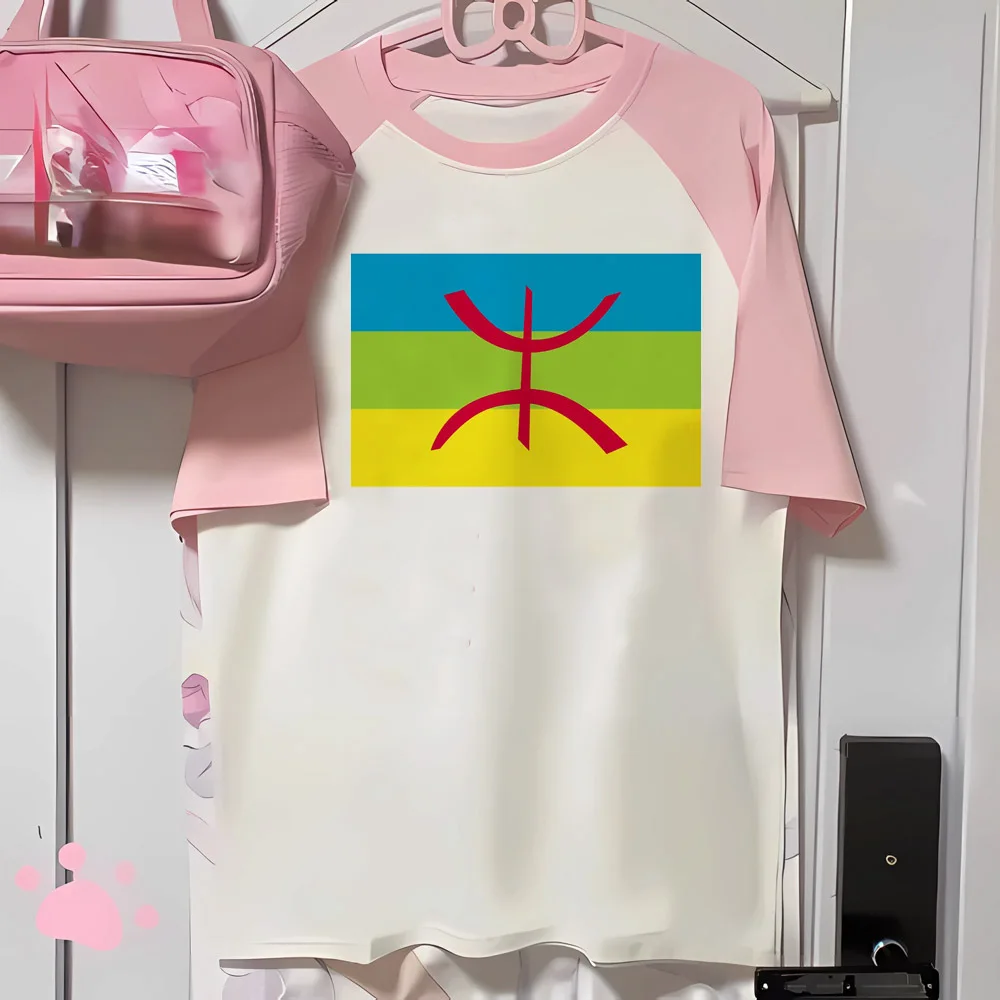 

Amazigh t shirt women youthful Tee girl comic clothing