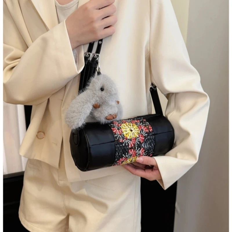 Luxury Minimalist Vintage Chic Diaper Bag For Women Designer Leather Crossbody Handbag Elegant Fashionable