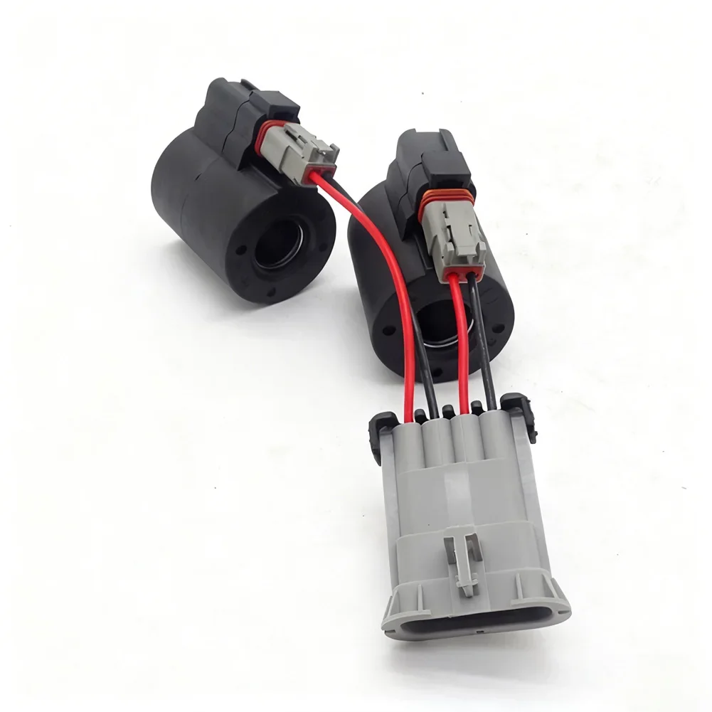 For Tractor Repair Solenoid Valve Hydraulic Component Black Electromechanical Quick Installation For Case IH 580SL