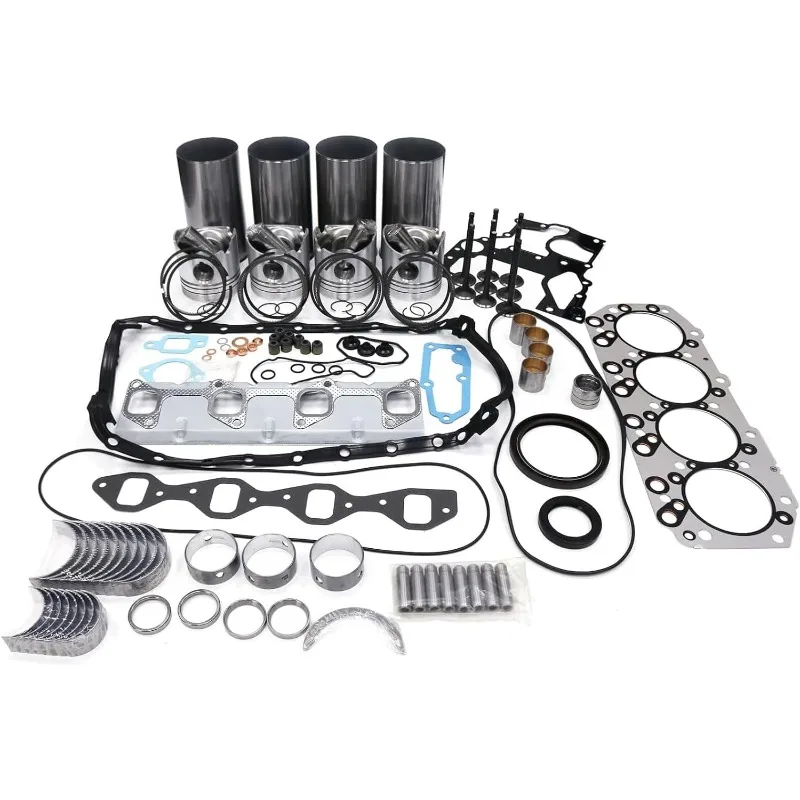 

Replacement 4JB1 Engine Overhaul Rebuild Kit Compatible for Isuzu Engine 4JB1 2.8L Bobcat Loader 1213 843 853