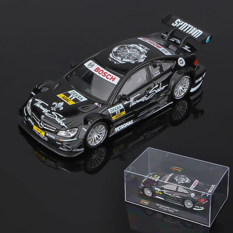 Bburago 1:32 Benz AMG C-Coupe DTM #5 #11 Alloy Racing Car Model Diecast Metal Toy Car Model Simulation Collection Children Gift