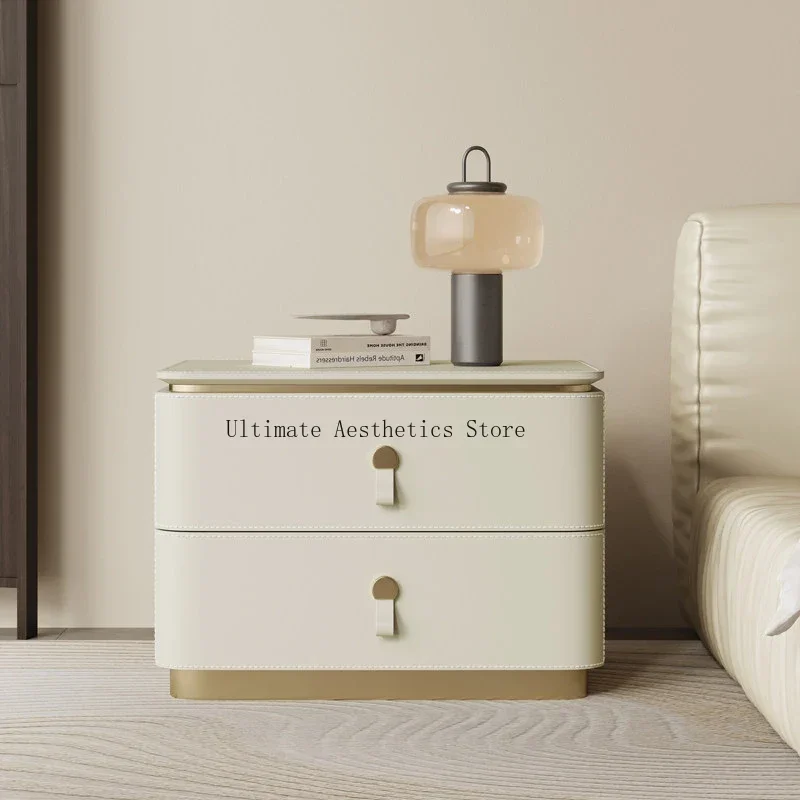 Design Storage Night Table Premium Simple Modern Trendy Bedside Tables Italian Aesthetic Mesa De Noche Bedroom Furniture