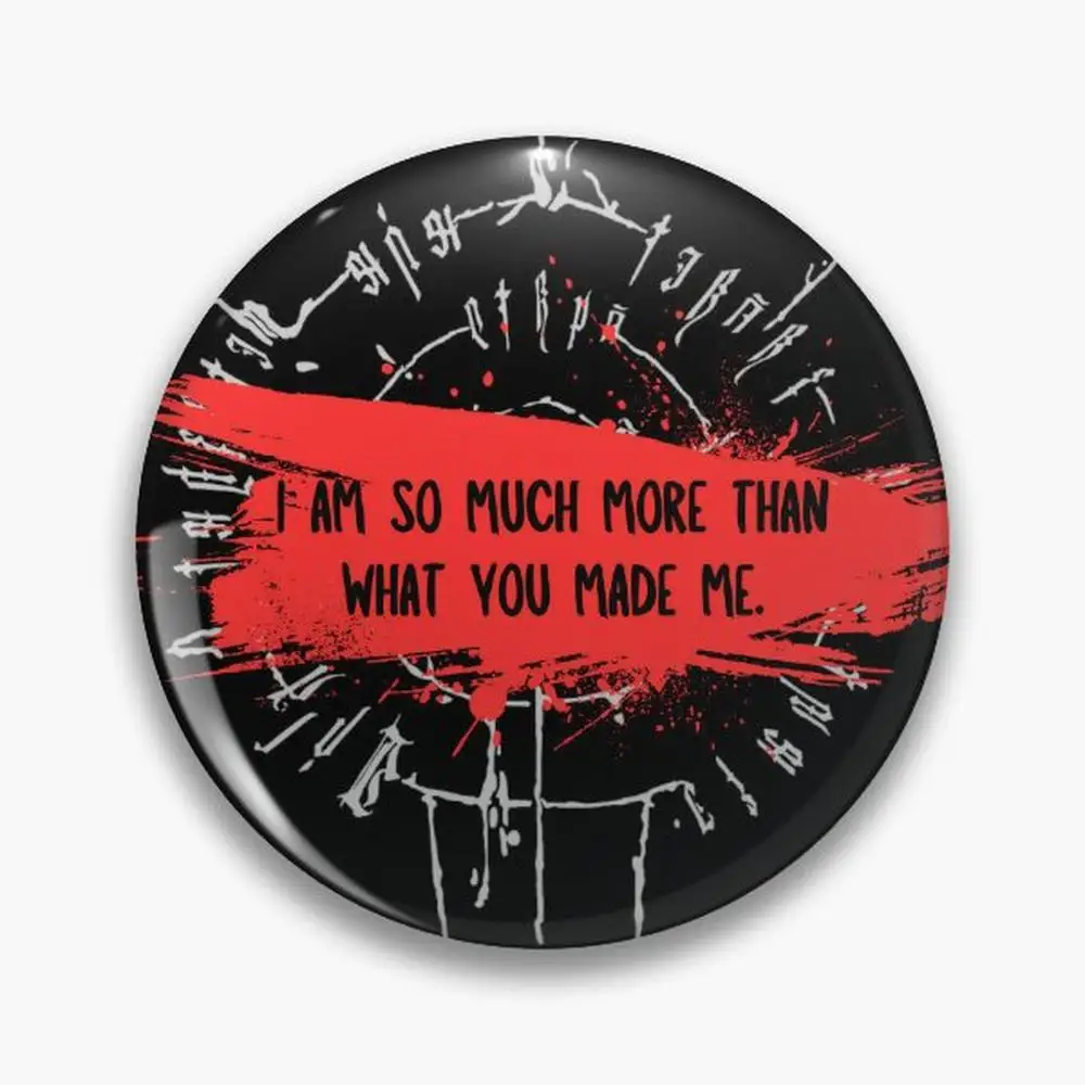 Astarion quote : I am so much more than what you made me Pin Buttons Brooches  Jewelry Accessory Customize Brooch Fashion Lap