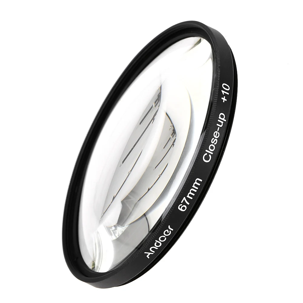 Andoer 67mm Macro Close-Up Filter Set +1 +2 +4 +10 with Pouch for Nikon D80 D90 D7000    DSLRs DSLRs Camera