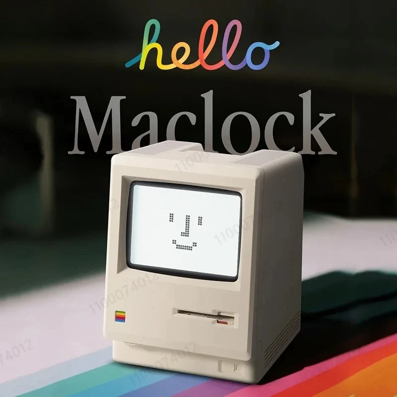 

Youpin Alarm Clock Thermometer Clock Retro Creative Students Desktop Decor Electronic Clock Computer Keyboard Accessories Gift