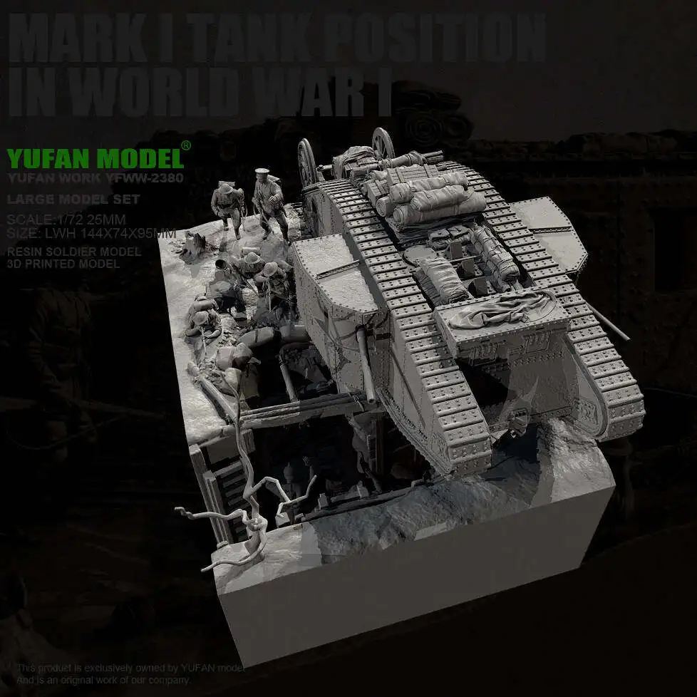 

Наборы моделей солдатиков из смолы YUFAN MODEL 1/72. Полный комплект для самостоятельной сборки и покраски (3D-печать) YFWW-2380/3D.