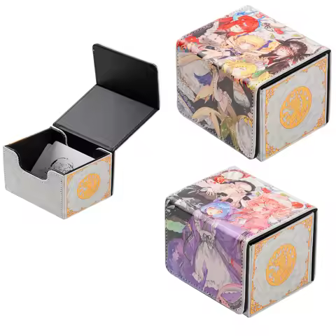 Yugioh Dragonmaid Figures Kitchen Parlor Laundry Deck Box Yu-Gi-Oh! TCG OCG PTCG Trading Cards Pu Leather Storage Box 100+