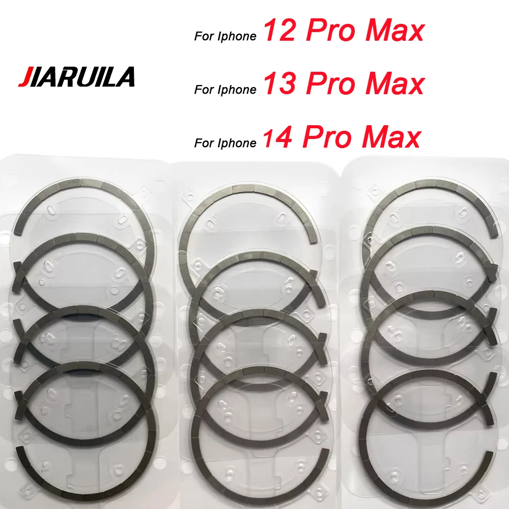 20Pcs, Magsafe Magnetic Metal Ring For Iphone 12 13 14 Pro Max Mini Back Housing Glass Wireless Charging Magnet Repair Parts