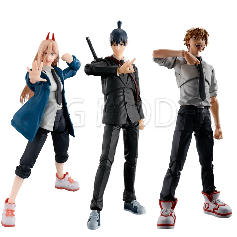 بانداي SHF بالمنشار رجل ريز دينجي Pochita السلطة سيف ساموراي ماكيما هاياكاوا آكي ألعاب شخصيات الحركة جمع نموذج #3