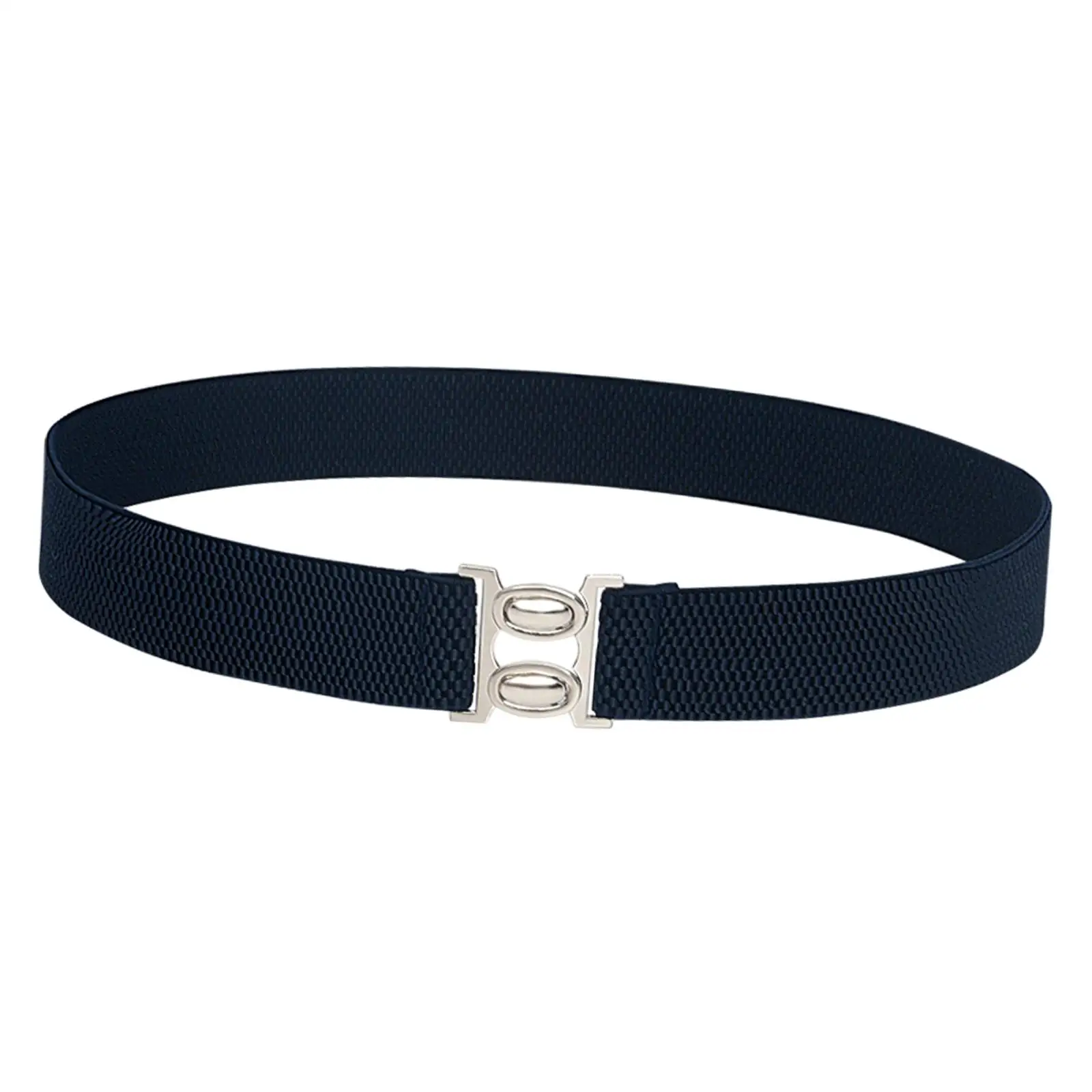 2xWomen Elastic Waist Belt Casual Waistband for Festivals Birthday Gift Street Deep Blue