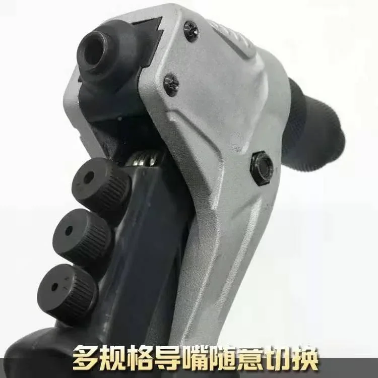 Pistola per rivetti singola di grado per uso domestico da 8 pollici per rivetti a trazione Pistola per chiodi per rivetti manuale Macchina per rivettatura industriale in acciaio inossidabile