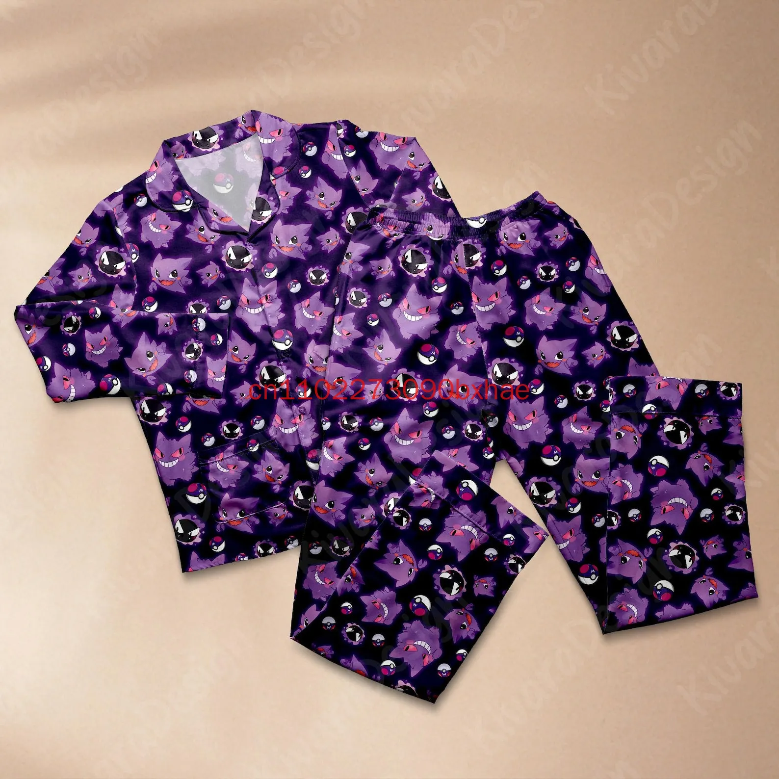 2025-nouveau-pokemon-halloween-pyjama-ensemble-3d-imprime-decontracte-hommes-et-femmes-enfants-a-manches-longues-decontracte-chemise-pyjama-ensemble