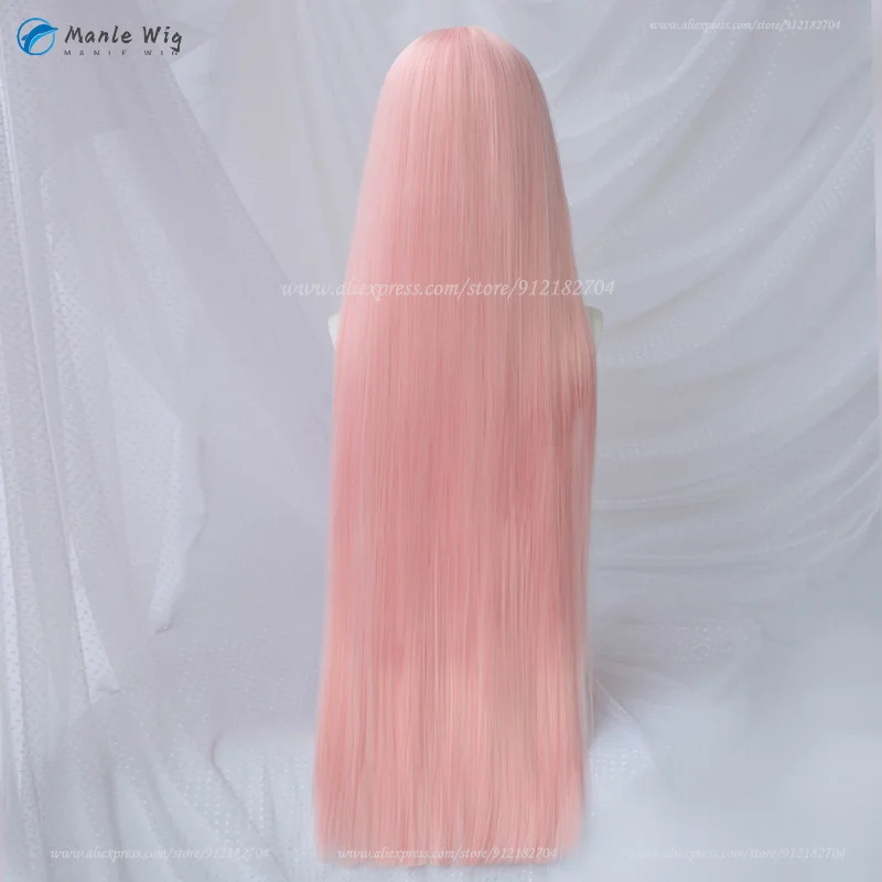 Anime 02 Cosplay Perücke rosa 100cm lang Null zwei Perücken Cosplay Rollenspiel Perücke hitze beständige Haar Perücke Kappe