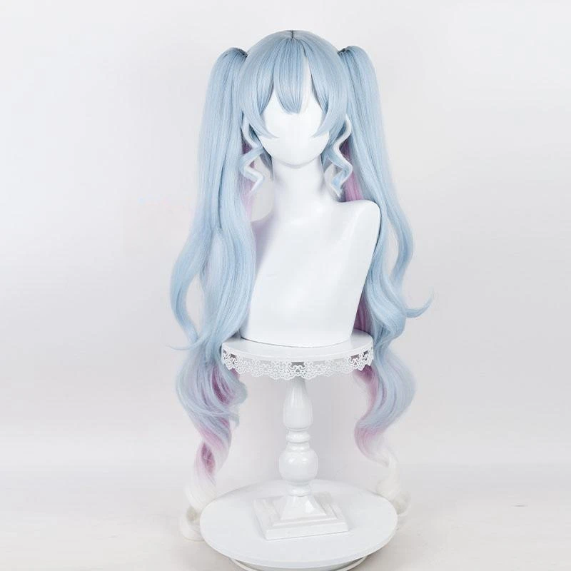 AGCOS 2023 Snow MIKU Cosplay Wig Anime Girl Miku COS Hair Wigs