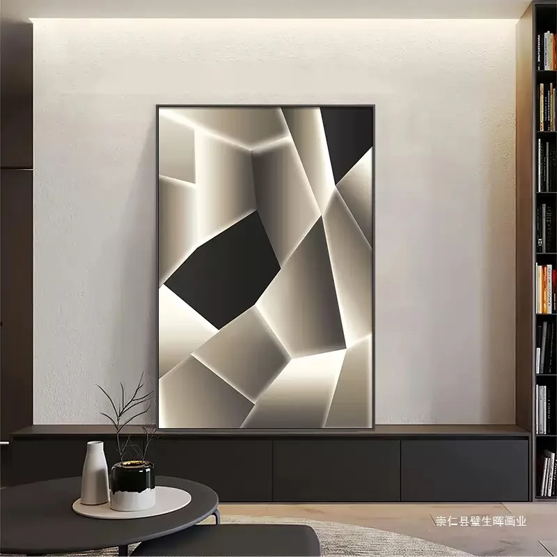الحديثة نمط هندسي LED حائط الخلفية الفن الجدار ضوء السرير مدخل قاعة مطعم الديكور مضيئة LED جدارية