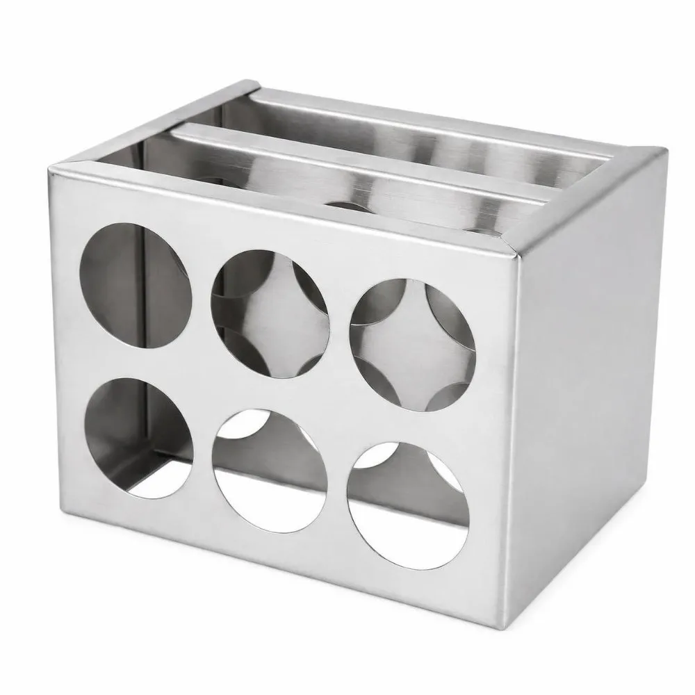 30mm，6 Holes Metal Tube Rack 30Mm Aperture Round Hole Centrifuge Tube Rack Solid 6 Holes Lab Tube Stand Sample Placing