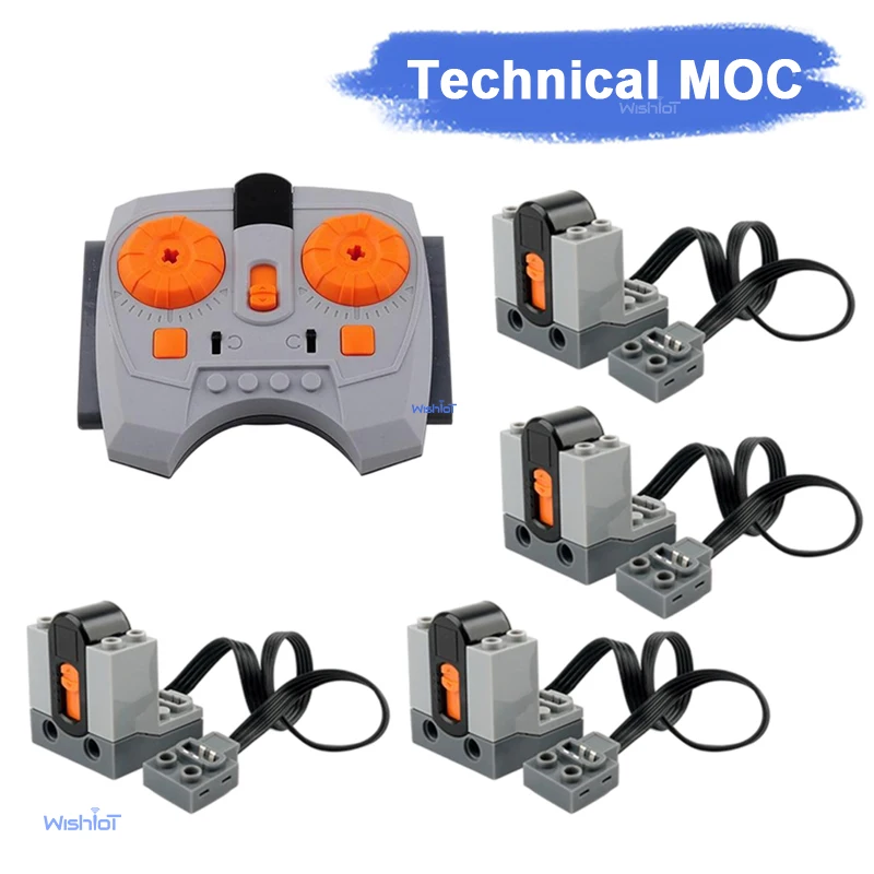 Blocchi di Costruzione MOC Technology PF con Ricevitore a Infrarossi + Telecomando a Infrarossi Compatibile con Lego Power Pack