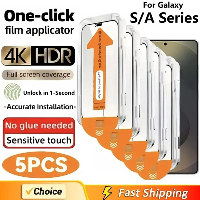 For Samsung Galaxy S25 S26 S24 Ultra S23 FE S22 S21 Plus A56 A16 A55 5G A26 A36 A54 A53 A73 A52 Screen Protector Tempered Gla 04