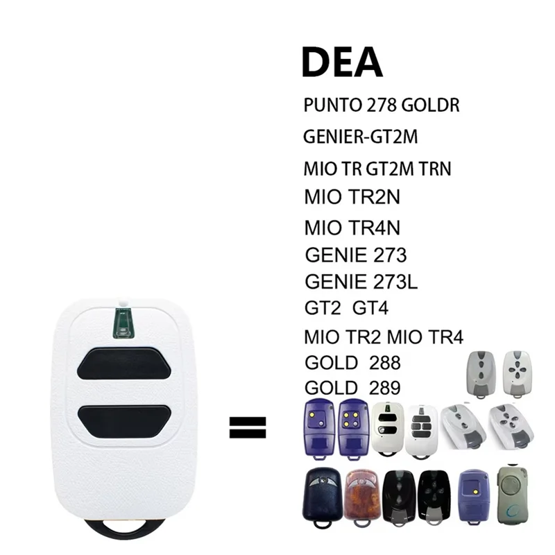 【RECOMENDAR】Fixed Rolling Code Garage Gate Command Opener Transmitter 3Pcs For DEA GTI2 GTI4 433Mhz 433.92Mhz Remote Control