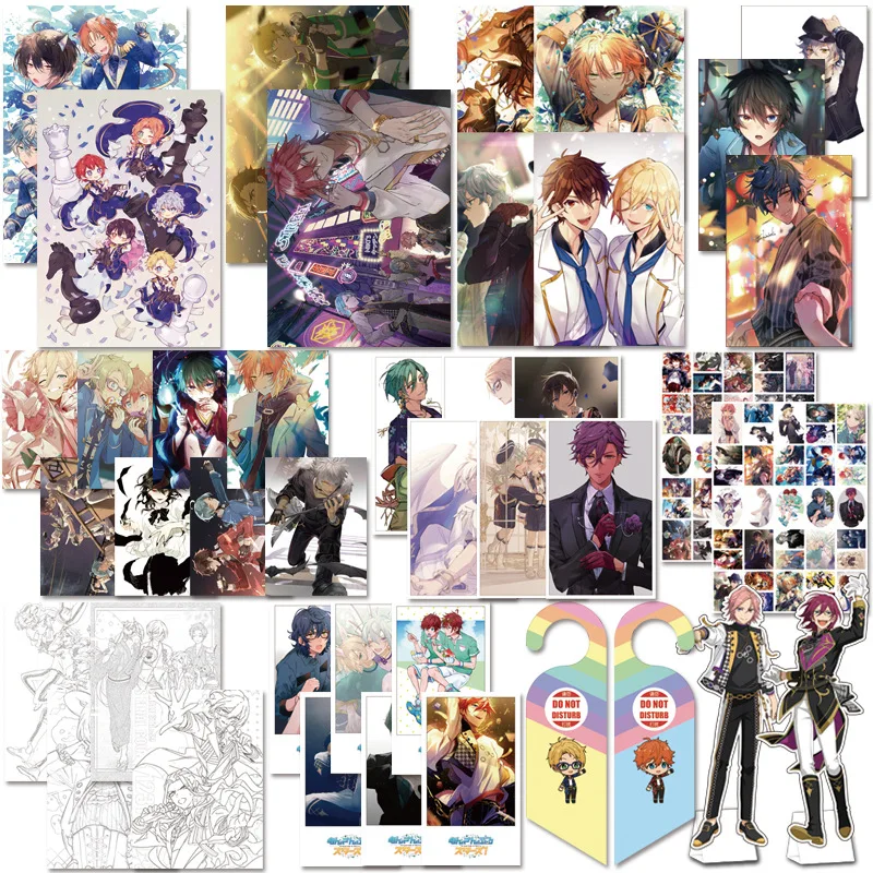 Game Ensemble Stars Gift Bag Sena Izumi Mika Kagehira Figure Stand Postcard Poster Bookmark Lucky Bag Fans Toy Gift