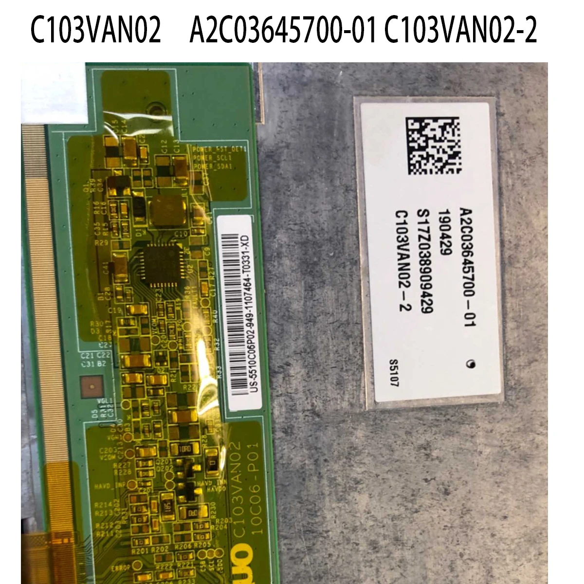 Imagem -02 - Original 10.3 Polegada C103van02 C103van020 97.10c03.000 A2c0364570001 C103van022 para a Navegação do Carro Gps Display Lcd Tela