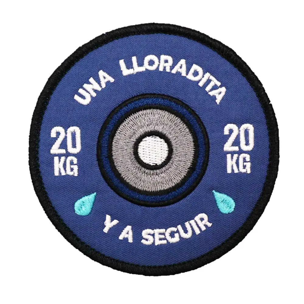 Spanish weightlifting Embroidered Patch Hook & Loop Sew on Embroidery Military Badge