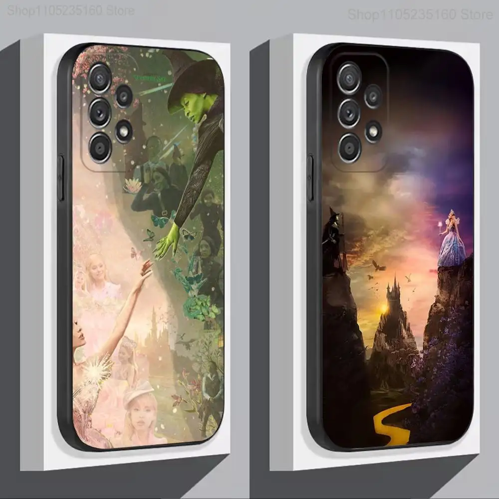 

W-Wicked-d Musical Green Phone Case For Samsung S 9,10,21,30,22,23,24,25,Ultra,Plus,Lite,FE,4,5G Black Soft Precise