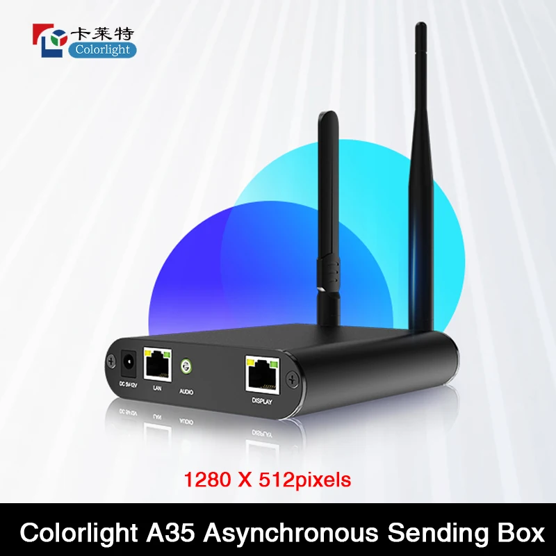 colorlight a35 asynchronous player display led tela grande tela colorida publicitaria caixa de controle offline 01