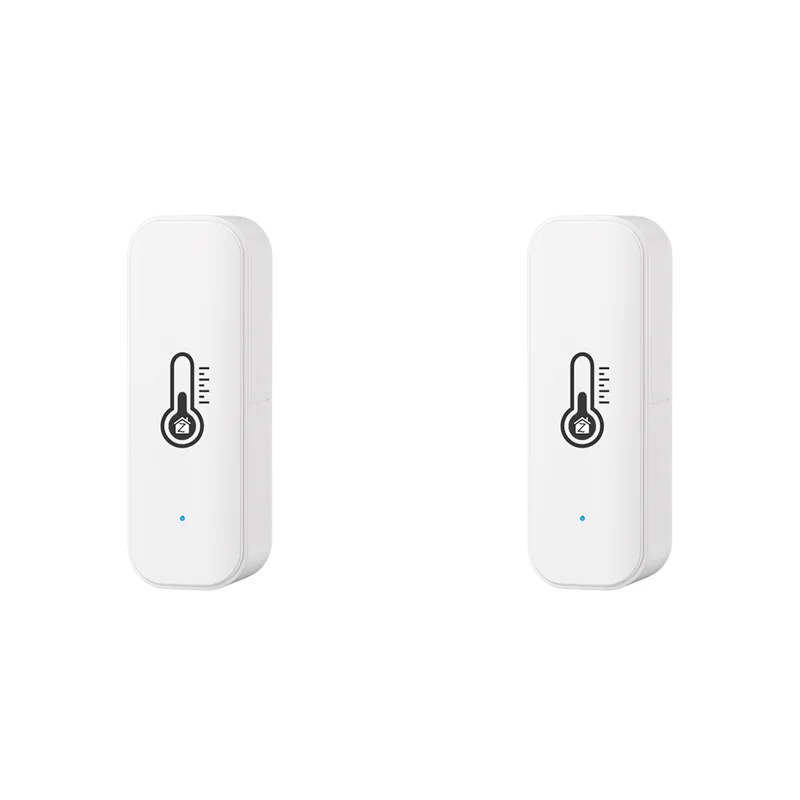 【Must-Haves】2X Tuya Zigbee Temperature Humidity Sensor Smart Home Temperature Sensors Works With Alexa Google Assistant Smart Li