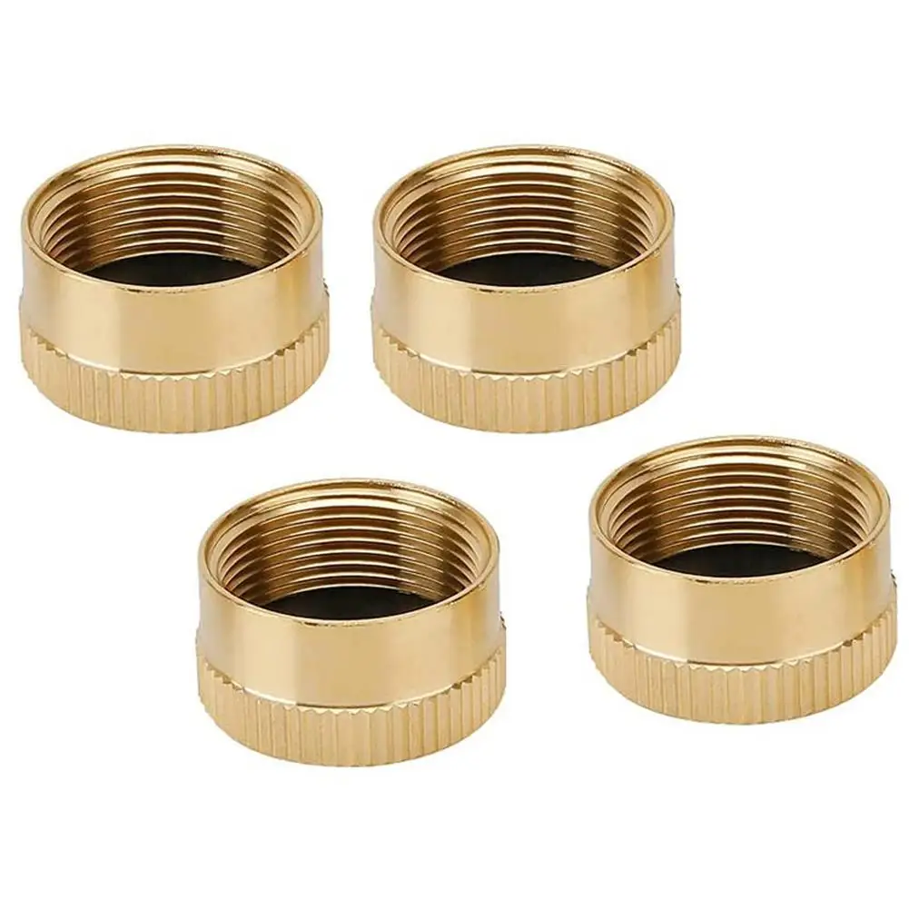 5/3/1 Pieces Solid Brass Refill Cap 1 LB Propane Bottle Cap Gas Tank Cylinder Sealed Cap Protect Cap For Outdoor Stove